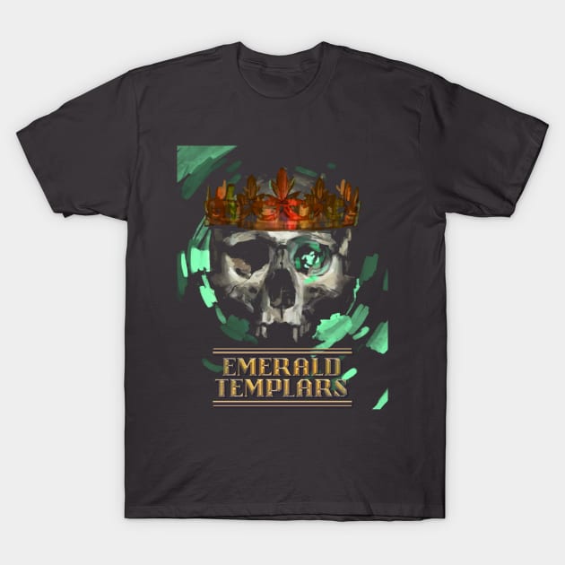 Emerald Templars Skull and Crown T-Shirt by TheGeekLyfe